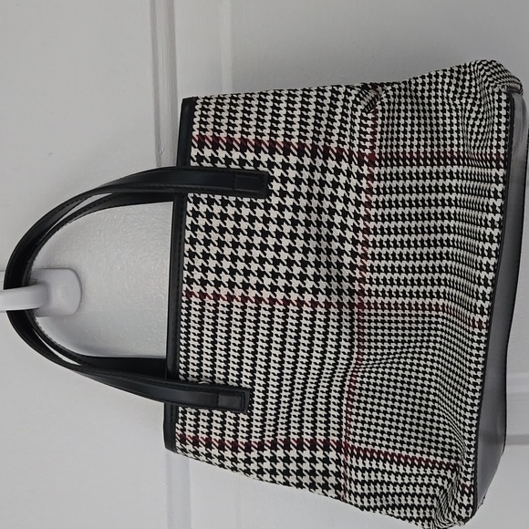 Vintage Ralph Lauren Stylish Black and White Houndstooth Women's Bag - Picture 2 of 10
